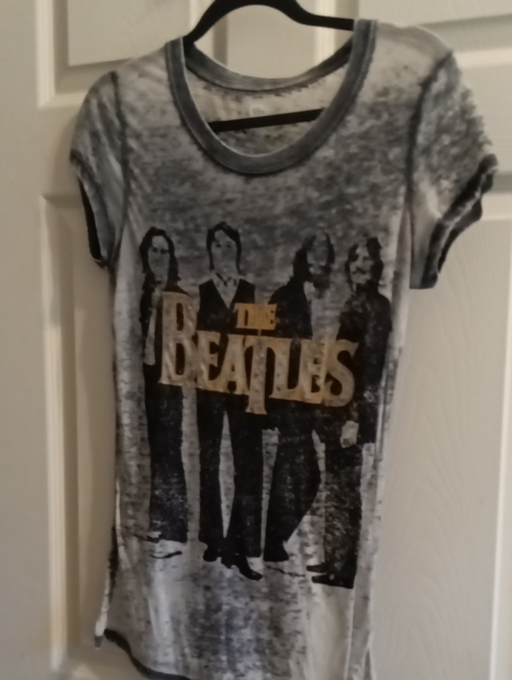 The Beatles Grey Kids Short Sleeve Tee with Gold Logo